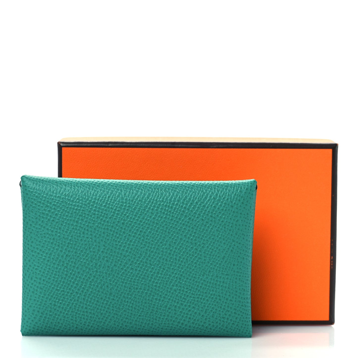 Epsom Verso Calvi Duo Card Case Vert Jade Bleu Brume