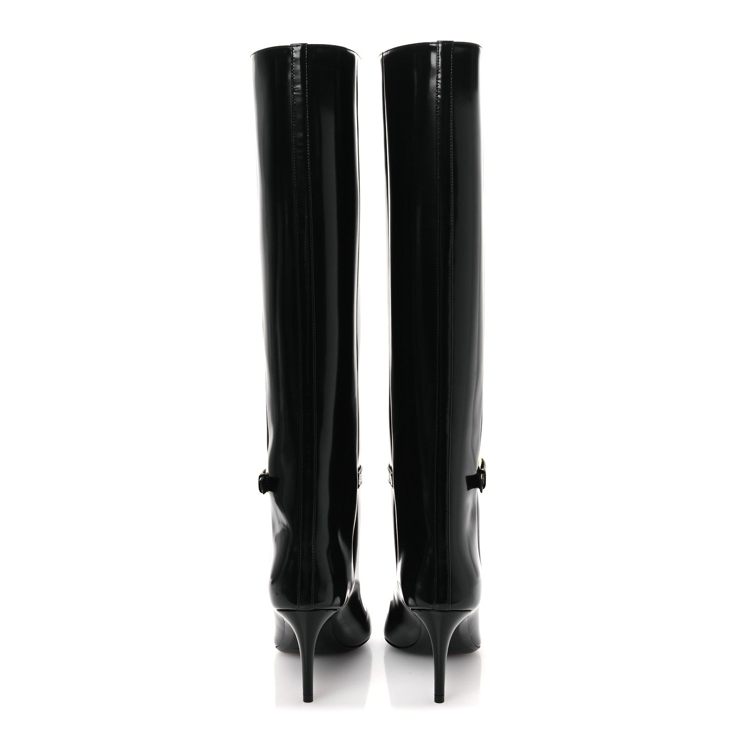 Saint Laurent Vitello Marilyn Hacker 70mm Luz Boots 39 Black 6 of 11