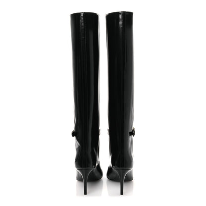 Saint Laurent Vitello Marilyn Hacker 70mm Luz Boots 39 Black 6 of 11