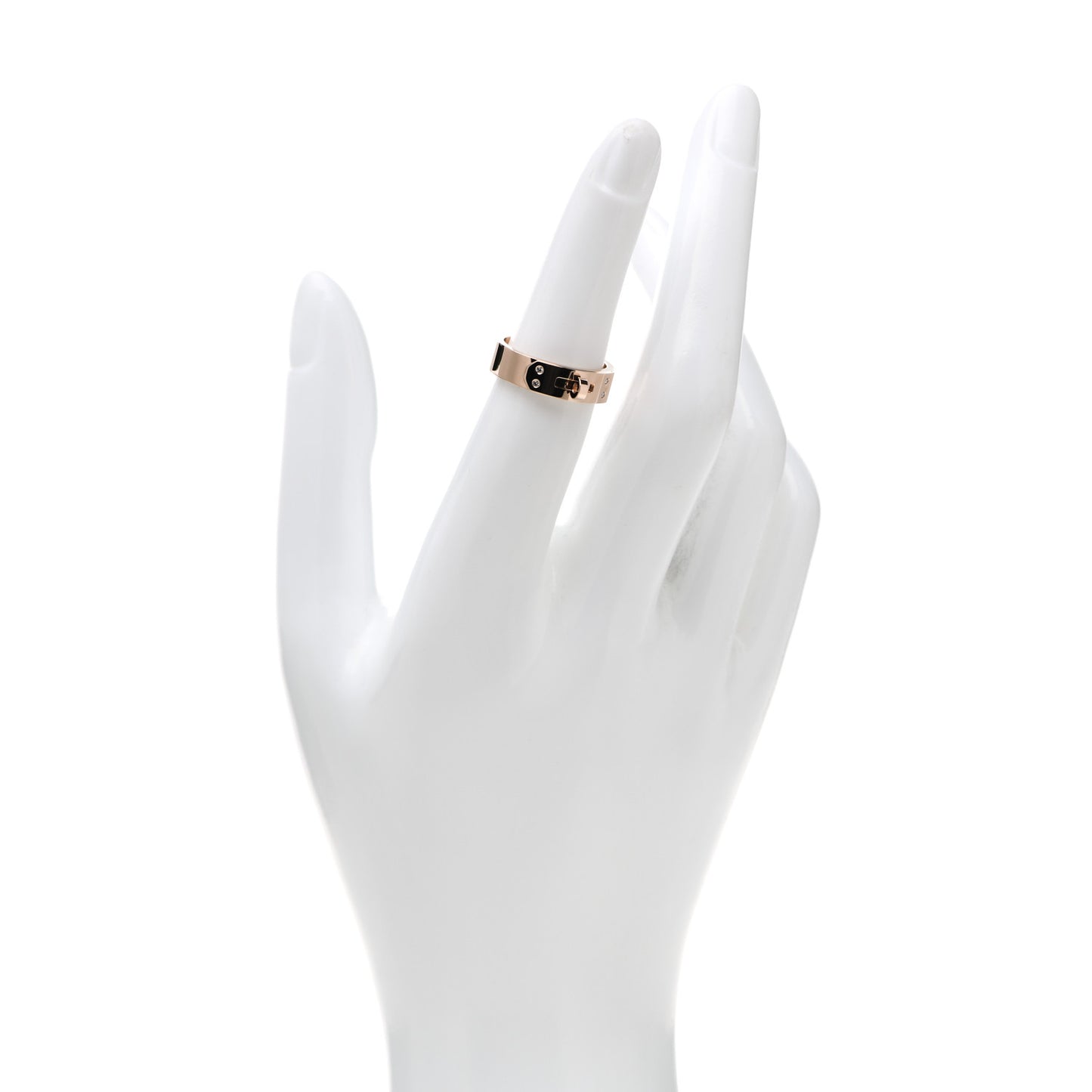 18K Rose Gold Diamond PM Kelly Ring 51 5.75