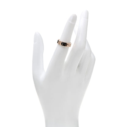Hermes 18K Rose Gold Diamond PM Kelly Ring 51 5.75 2 of 5