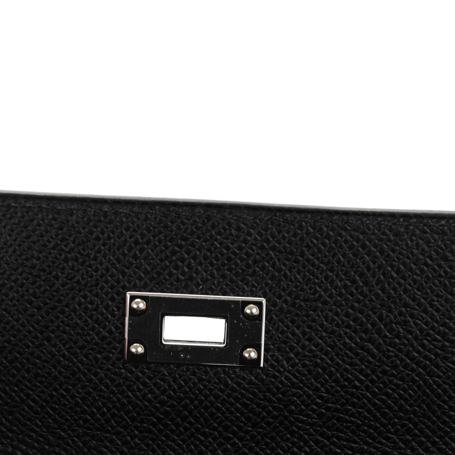 Hermes Epsom Kelly Longue Wallet Black 9 of 13