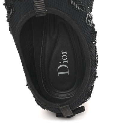 Christian Dior Technical Canvas Embellished Dior Fusion Sneakers 38.5 Black Pink Blue 8 of 9