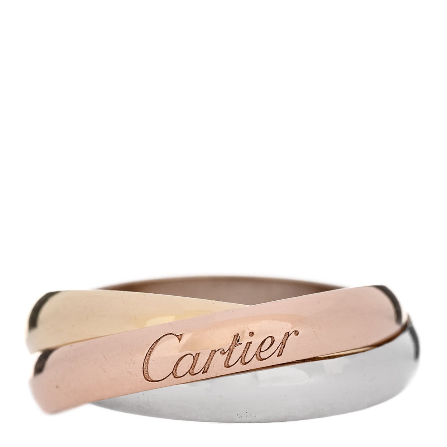 18K Pink Yellow White Gold Classic Trinity Ring 47 4