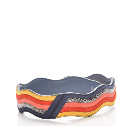 Fendi Suede Calfskin Waves Strap You Multicolor Mirto 2 of 4