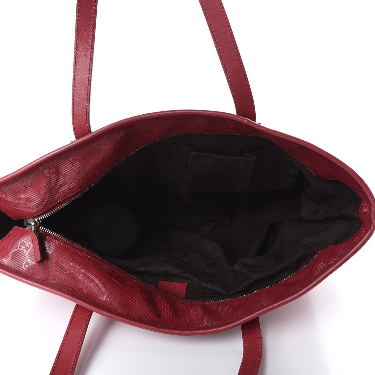 Gucci Imprime Monogram Medium Zippered Shopping Tote Rose Blush 5 of 9
