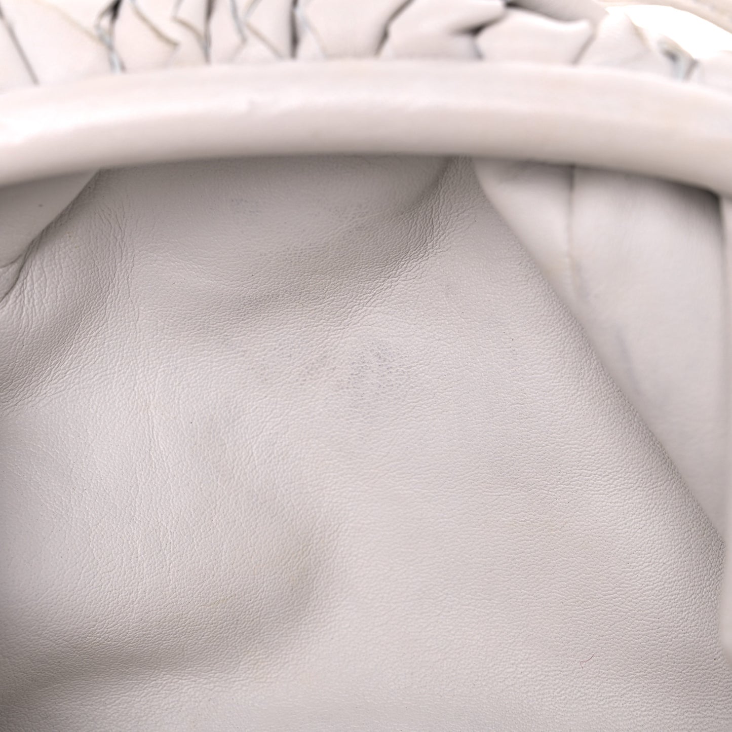 Nappa Intrecciato The Mini Pouch Chalk