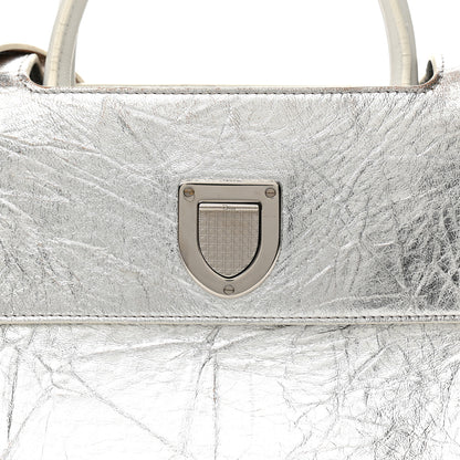 Christian Dior Metallic Calfskin Medium Diorever Flap Silver 9 of 16