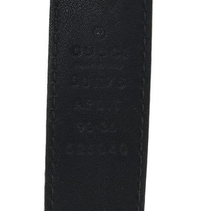 Gucci Calfskin Crystal Double G 90 36 Belt Black 3 of 4