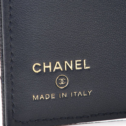 Chanel Caviar Quilted Passport Holder Navy Blue 7 of 8