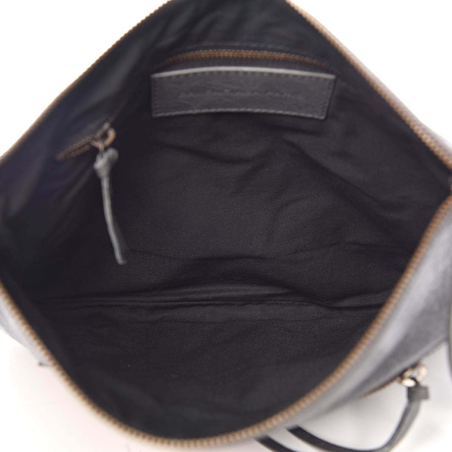 Balenciaga Agneau Classic Hardware Flat Handle Clutch Gris Tarmac 5 of 7
