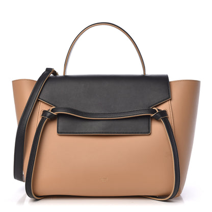 Celine Smooth Calfskin Mini Bi-Color Belt Bag Beige 1 of 11