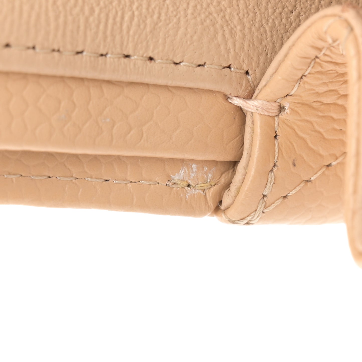 Caviar Quilted Medium Double Flap Beige