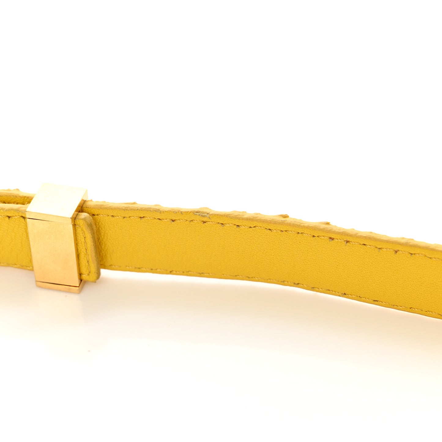 Snakeskin Small Classic Box Flap Bag Yellow