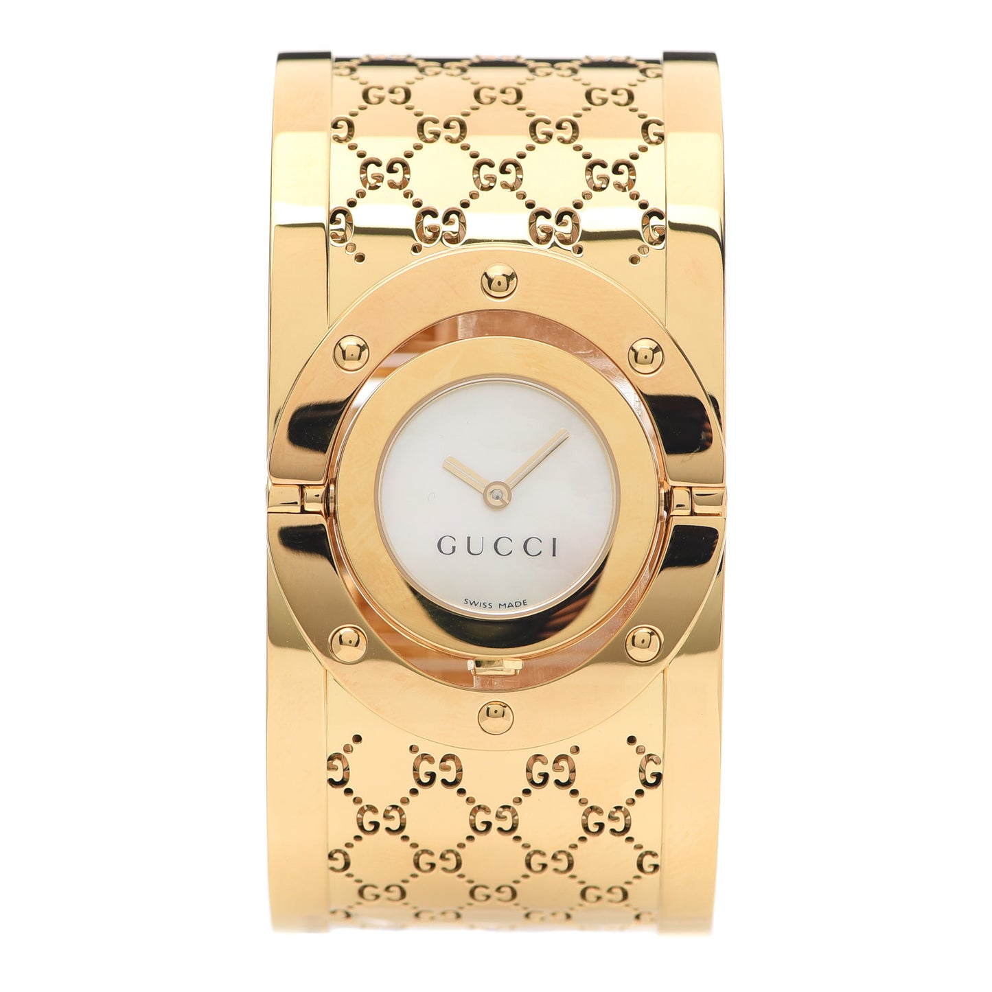 Stainless Steel Mother of Pearl 33mm Twirl Quartz Watch