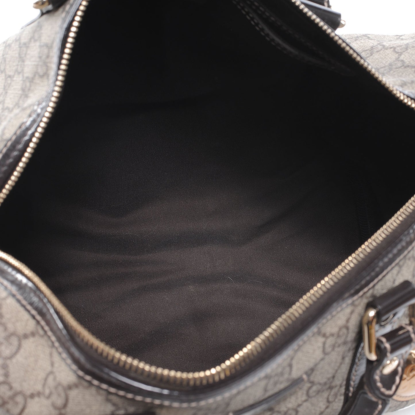 Monogram Guccissima Hearts Studded Medium Joy Boston Dark Brown