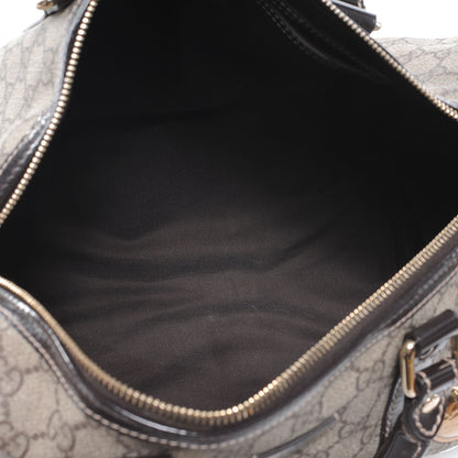 Gucci Monogram Guccissima Hearts Studded Medium Joy Boston Dark Brown 5 of 7