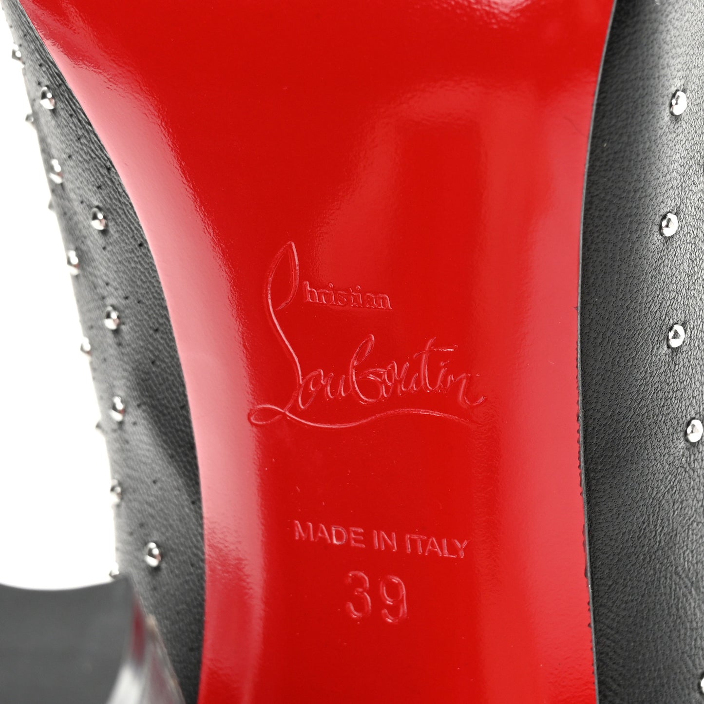 Calfskin Studded Dakita 100 Booties 39 Black