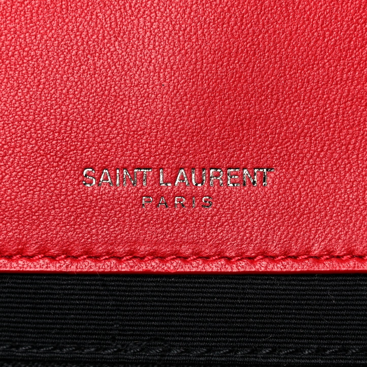 Lambskin Patchwork Monogram Medium Jamie Red