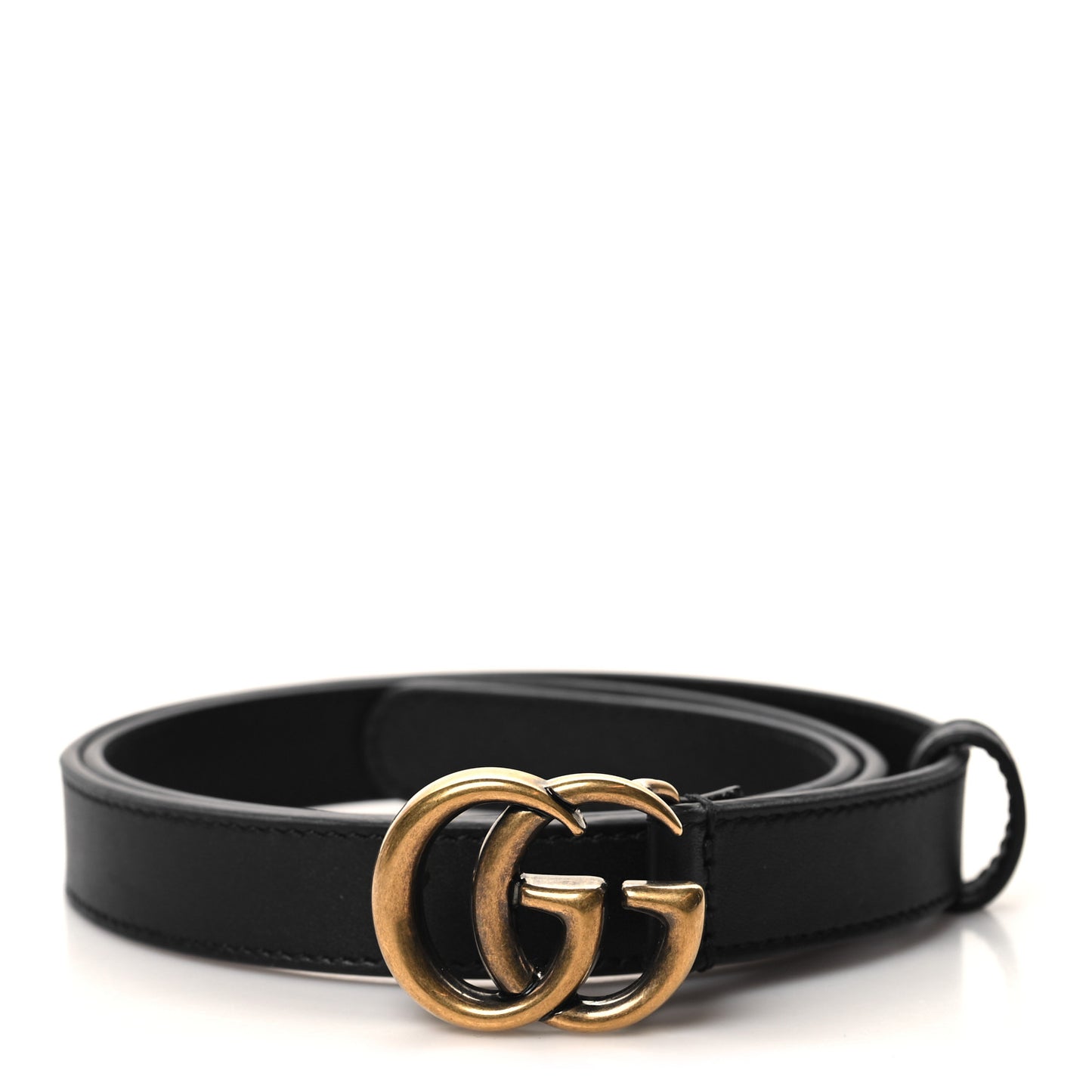 Calfskin Double G 20mm Belt 75 30 Black