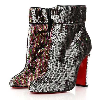 Christian Louboutin Paillettes Moulamax 100 Booties 40 Multicolor 5 of 9