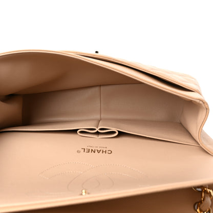 Chanel Caviar Quilted Jumbo Double Flap Beige 5 of 11