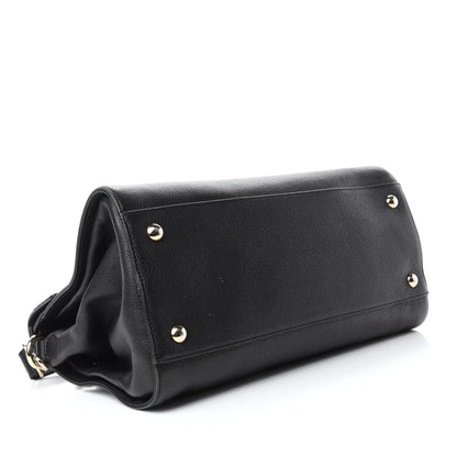Jimmy Choo Calfskin Large Rosalie Satchel Black 4 of 21