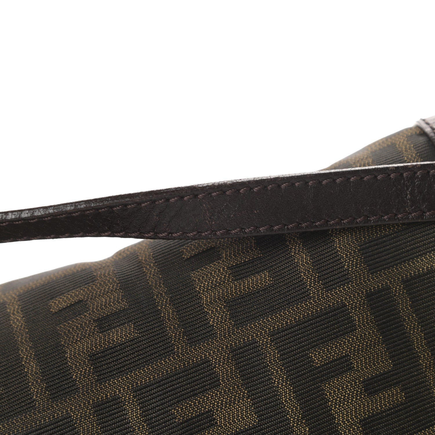 Fendi Zucca Small Chef Shoulder Bag Tobacco 13 of 16