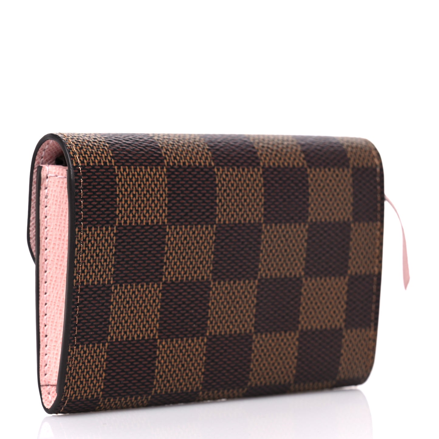 Damier Ebene Rosalie Coin Purse Rose Ballerine