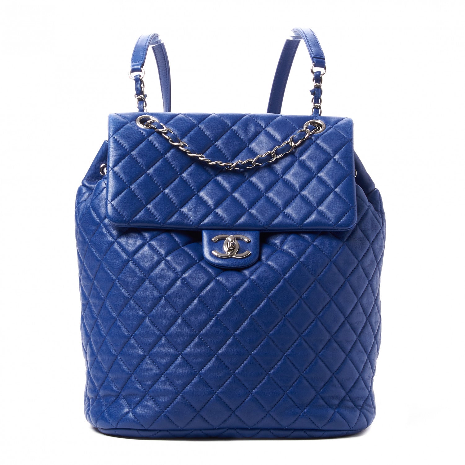 Chanel Lambskin Quilted Large Urban Spirit Backpack Blue 1 of 10