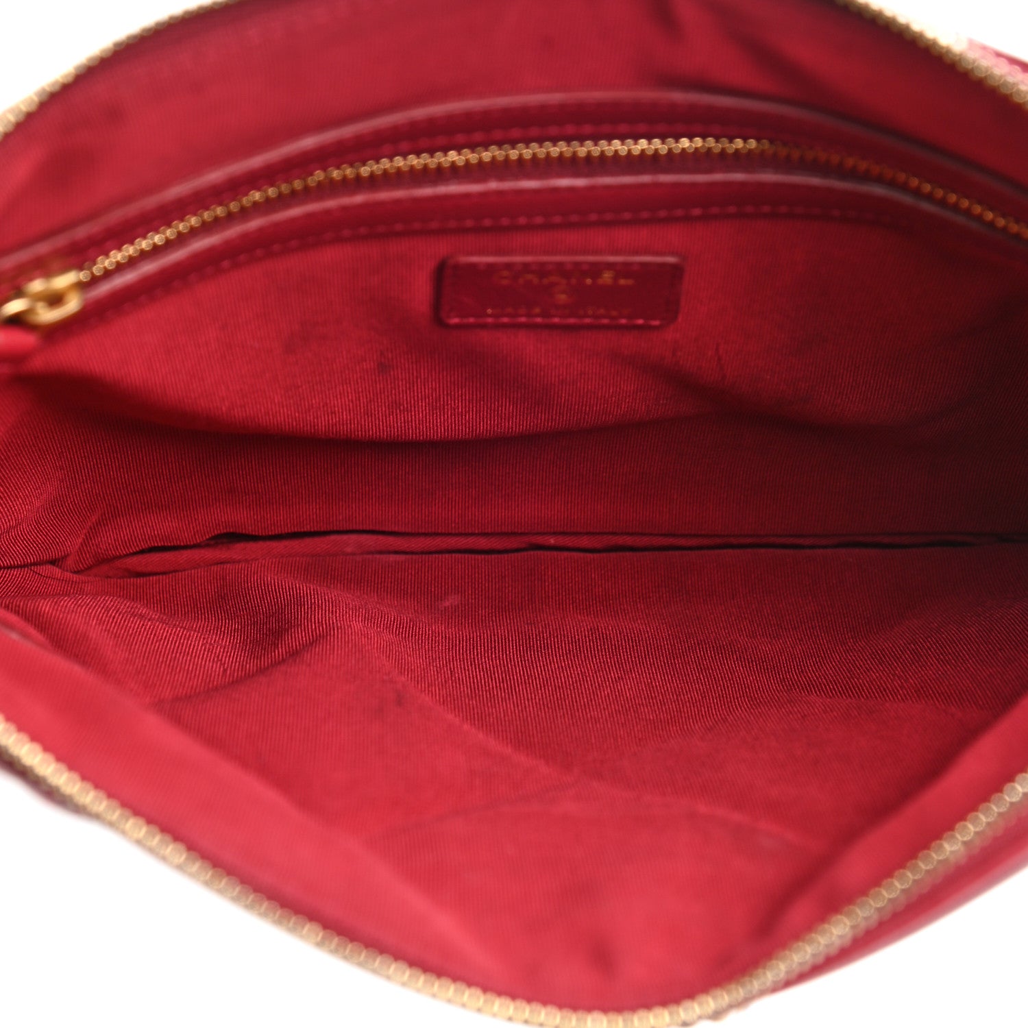Chanel Goatskin Quilted Large Chanel 19 Pouch Red 5 of 8