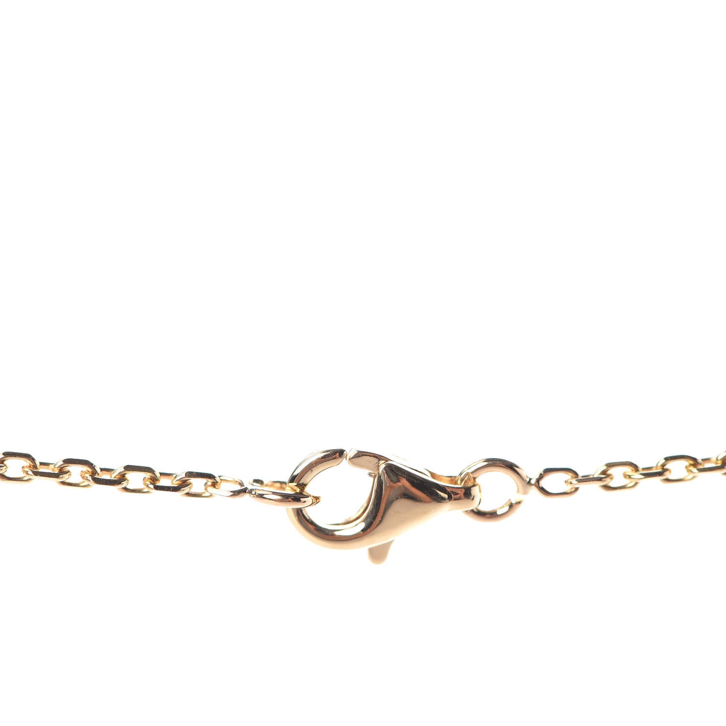 18K Yellow Gold Black Onyx Vintage Alhambra Pendant Necklace
