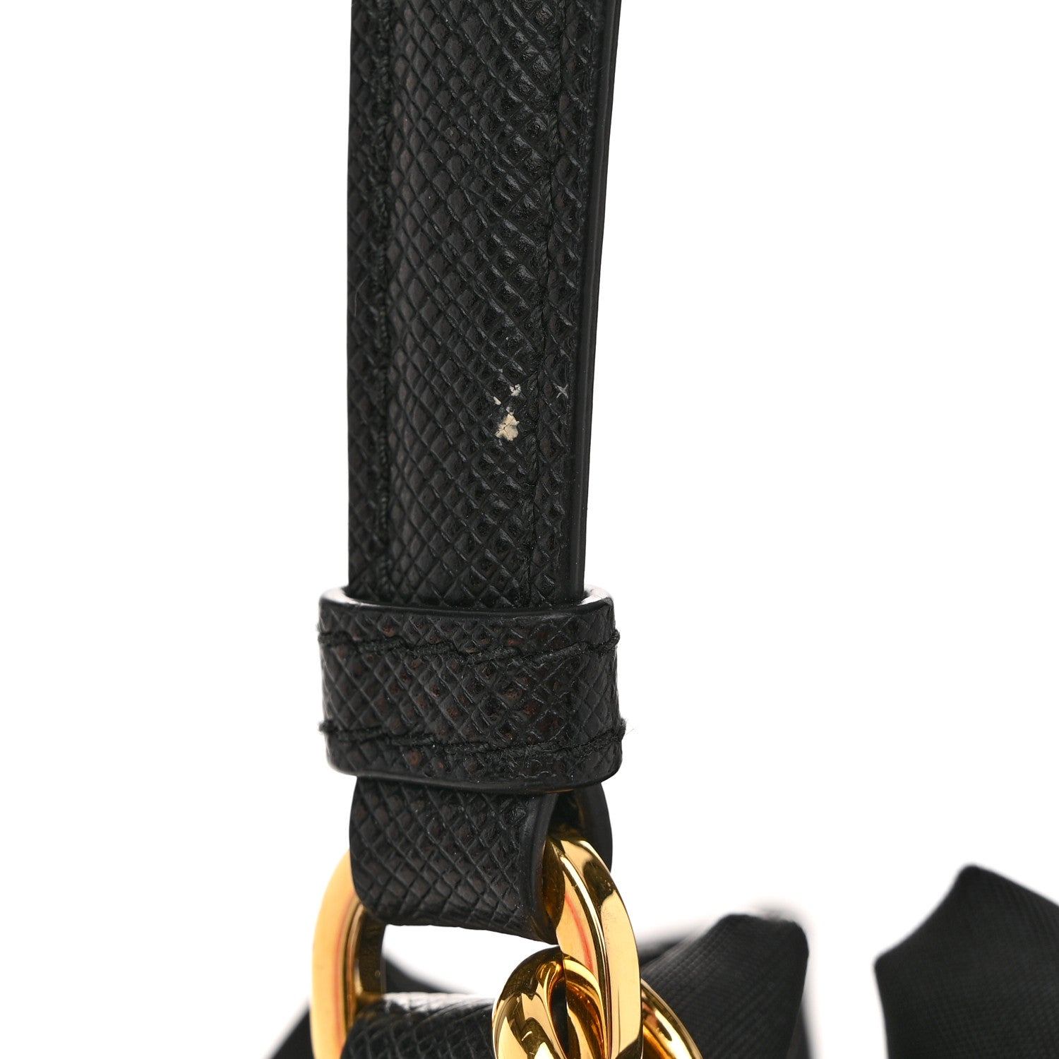 Prada Saffiano Tessuto Nylon Mini Bucket Crossbody Bag Black 11 of 11