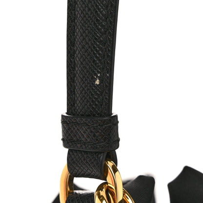 Prada Saffiano Tessuto Nylon Mini Bucket Crossbody Bag Black 11 of 11