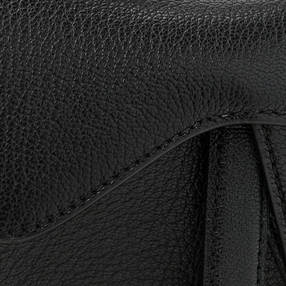 Christian Dior Goatskin Micro Saddle Bag Black 7 of 9