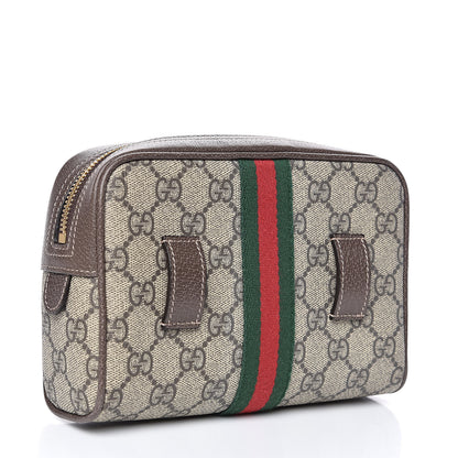 Gucci GG Supreme Monogram Small Ophidia Belt Bag Dark Brown 3 of 9