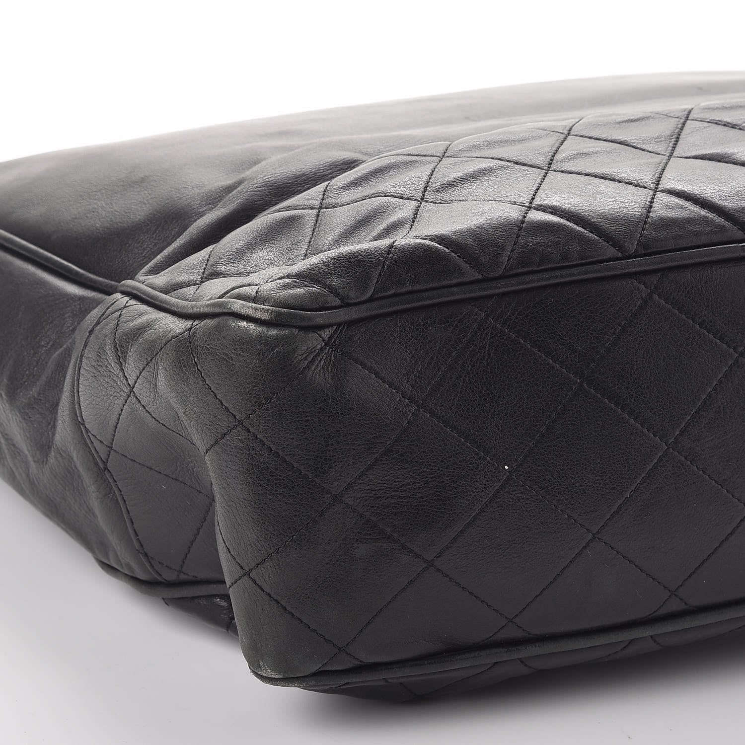 Chanel Lambskin Quilted Tote Black 11 of 12