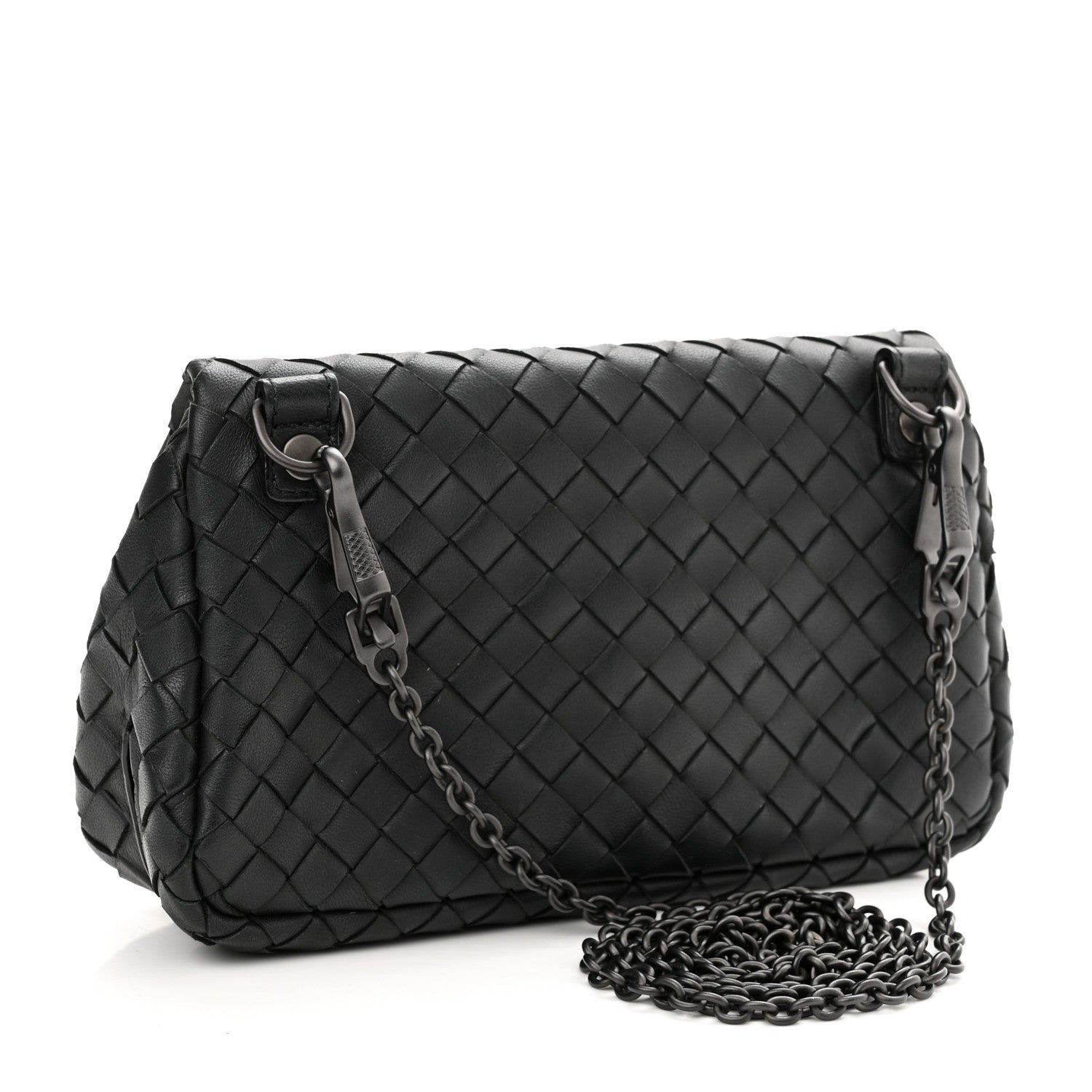 Bottega Veneta Nappa Intrecciato Small Chain Crossbody Black 3 of 11