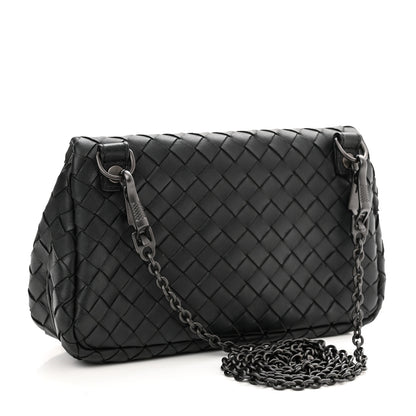 Bottega Veneta Nappa Intrecciato Small Chain Crossbody Black 3 of 11