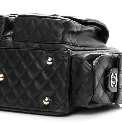 Chanel Calfskin Quilted Large Cambon Multipocket Reporter Black 10 of 11