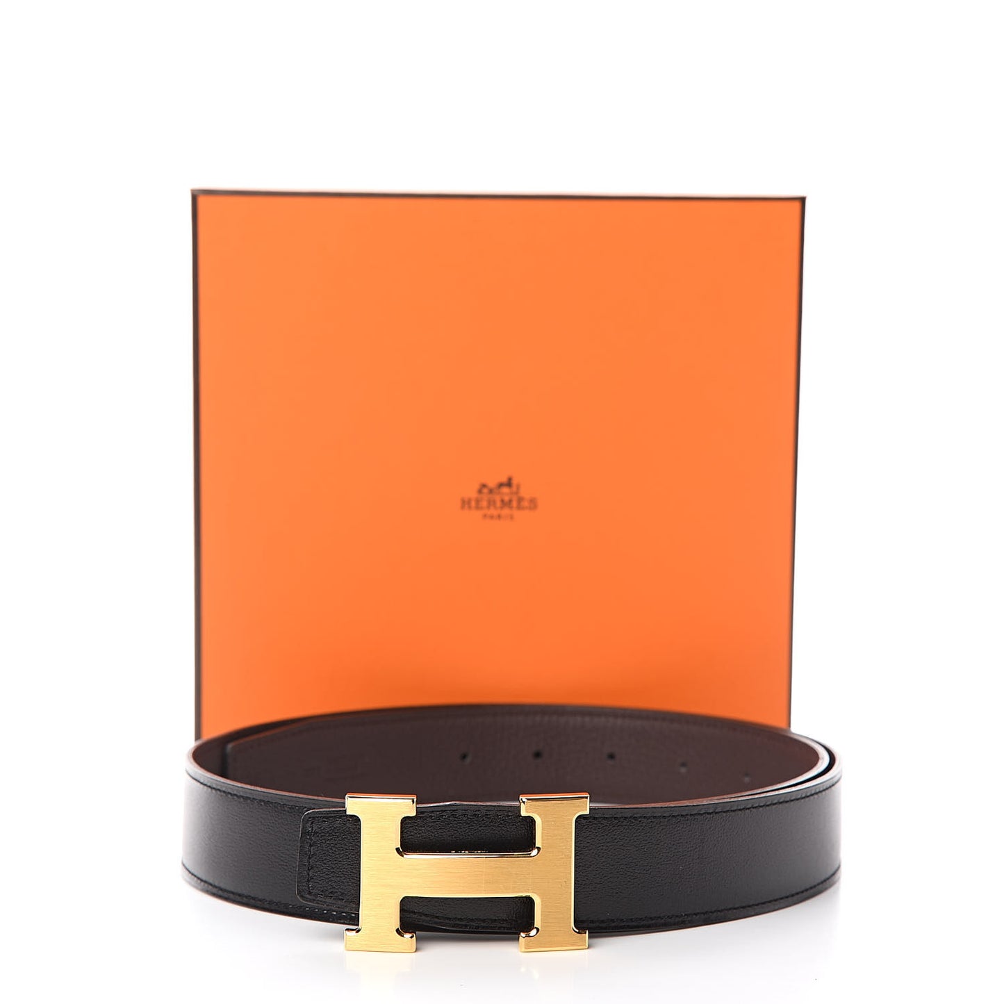 Box Togo 32mm Constance H Belt 85 Black Chocolate