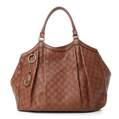 Gucci Guccissima Large Sukey Tote Brown 1 of 20