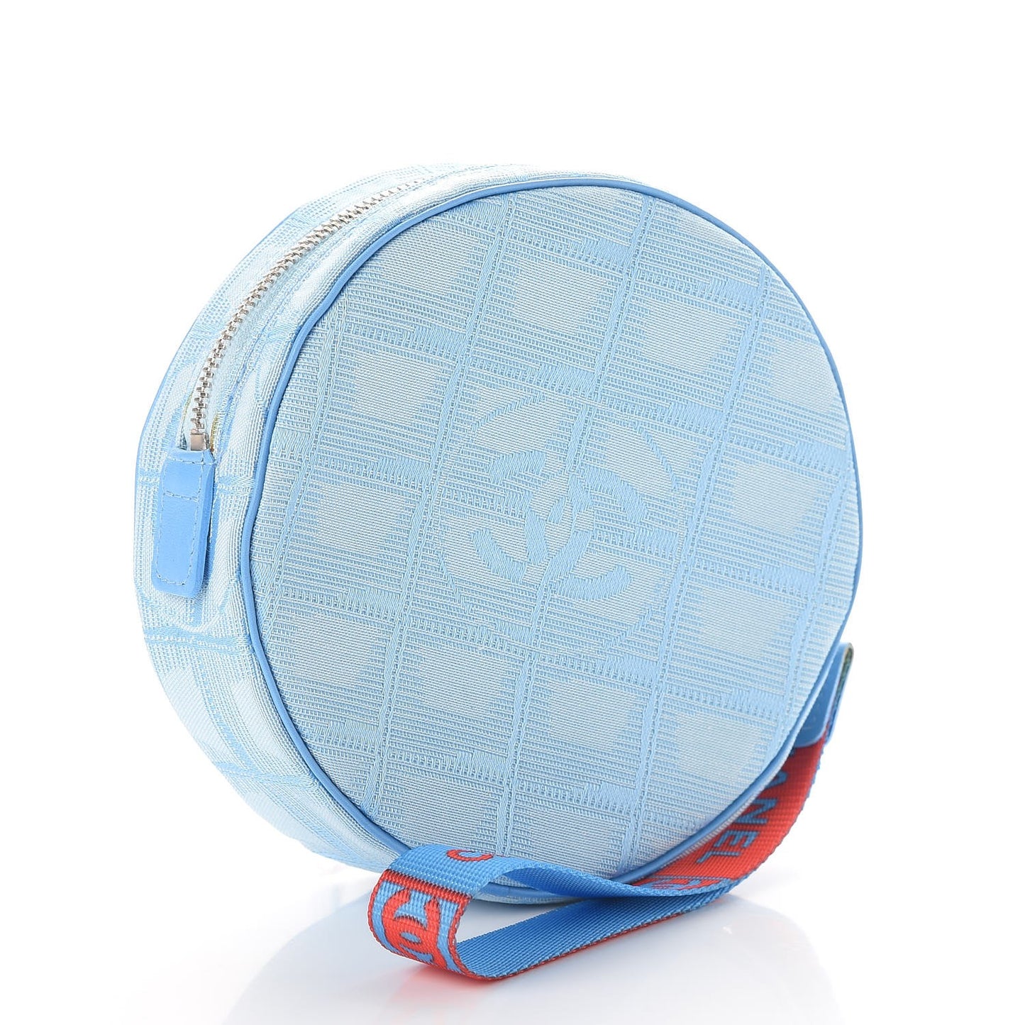 Nylon Travel Round Pouch Blue