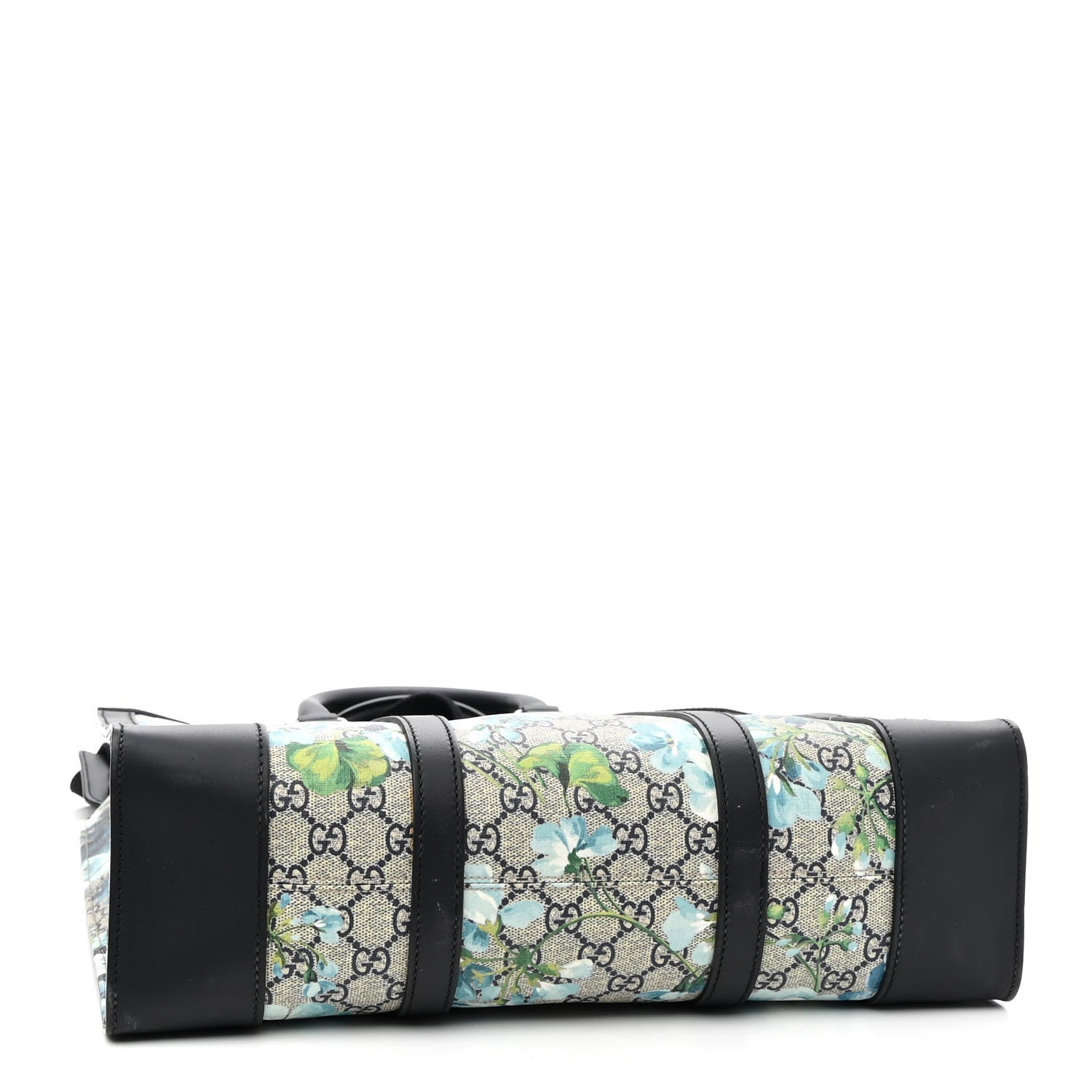 Gucci GG Supreme Monogram Blooms Vertical Tote Blue 4 of 9
