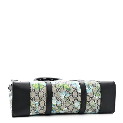Gucci GG Supreme Monogram Blooms Vertical Tote Blue 4 of 9