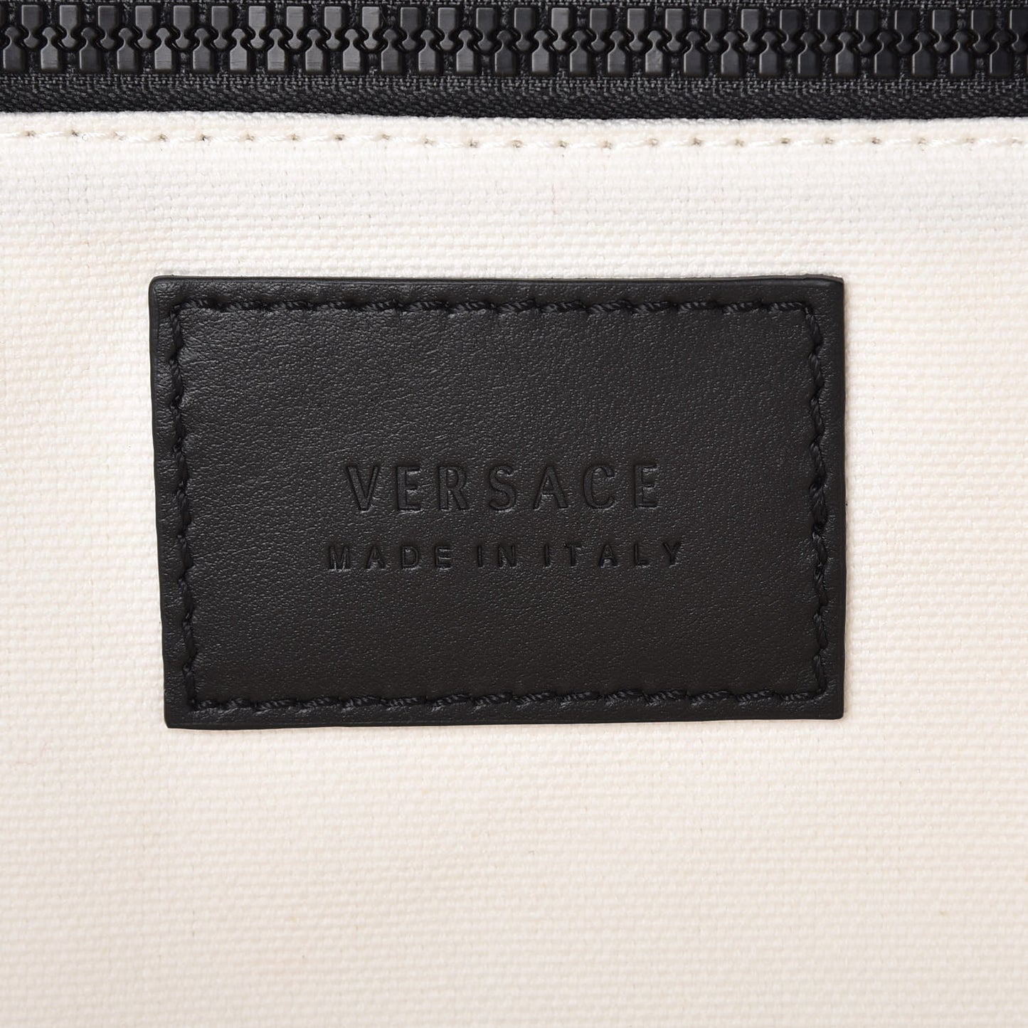 Canvas Logo Tote Black White