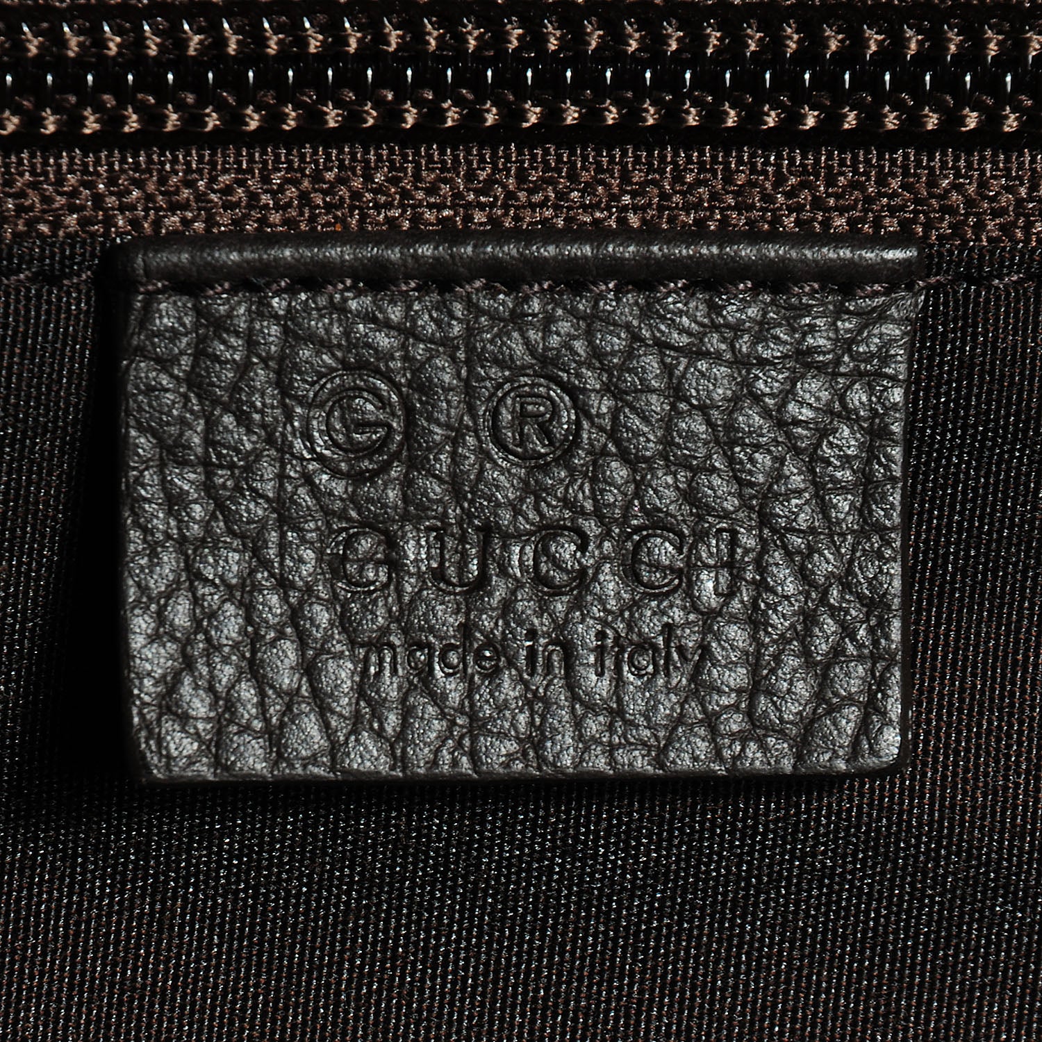 Gucci Nylon Monogram Large Travel Hobo Dark Brown 6 of 7