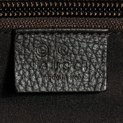 Gucci Nylon Monogram Large Travel Hobo Dark Brown 6 of 7