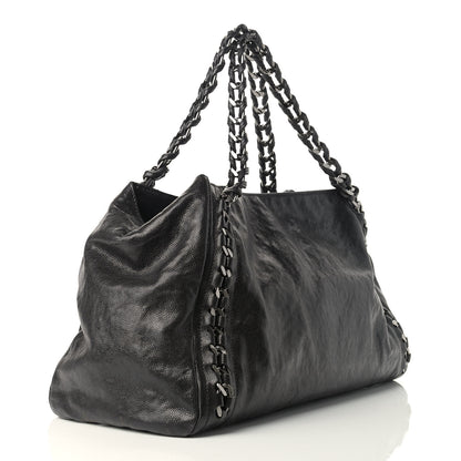 Chanel Glazed Caviar East West Modern Chain Tote Black 3 of 16