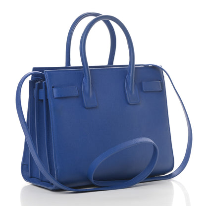 Saint Laurent Grained Calfskin Baby Sac De Jour Royal Blue 3 of 14